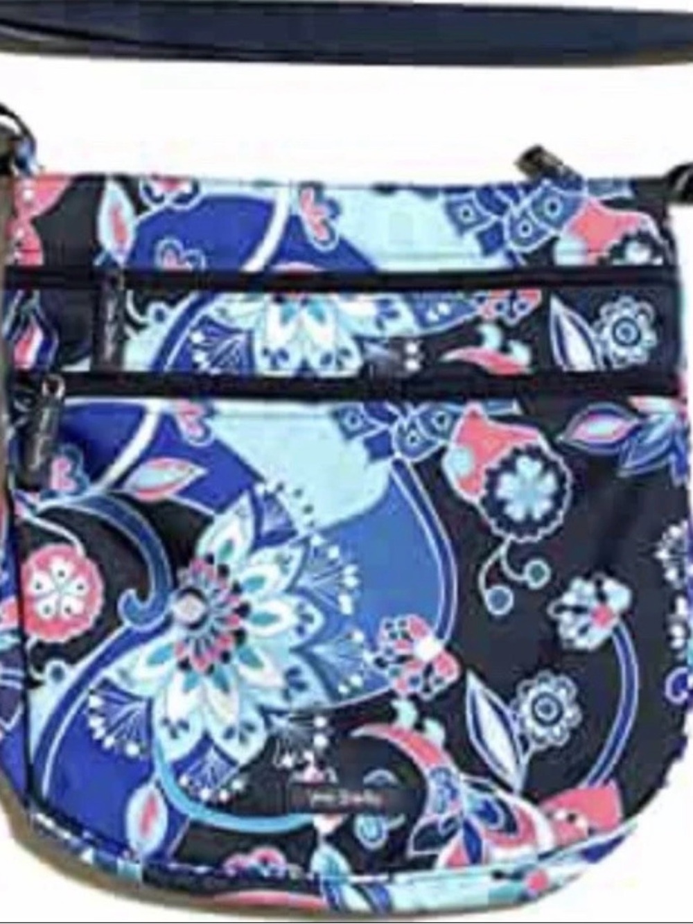 Vera Bradley Trio Zip Hipster Lotus Flower Swirl